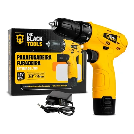 Parafusadeira e Furadeira Black Tools 12V