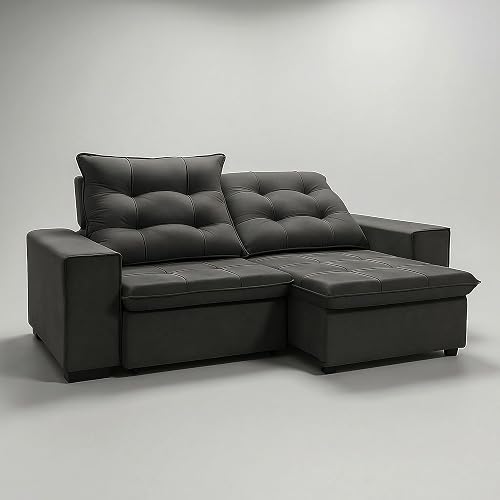 Sofá 2 Lugares Reclinável Conforto Plus